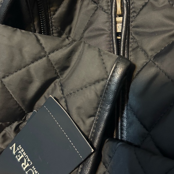 NWT Ralph Lauren Black Quilted Hooded Coat Jacket - Picture 7 of 10
